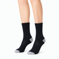 Calcetines deportivos 43-46 de punto negro y gris con refuerzo para deporte