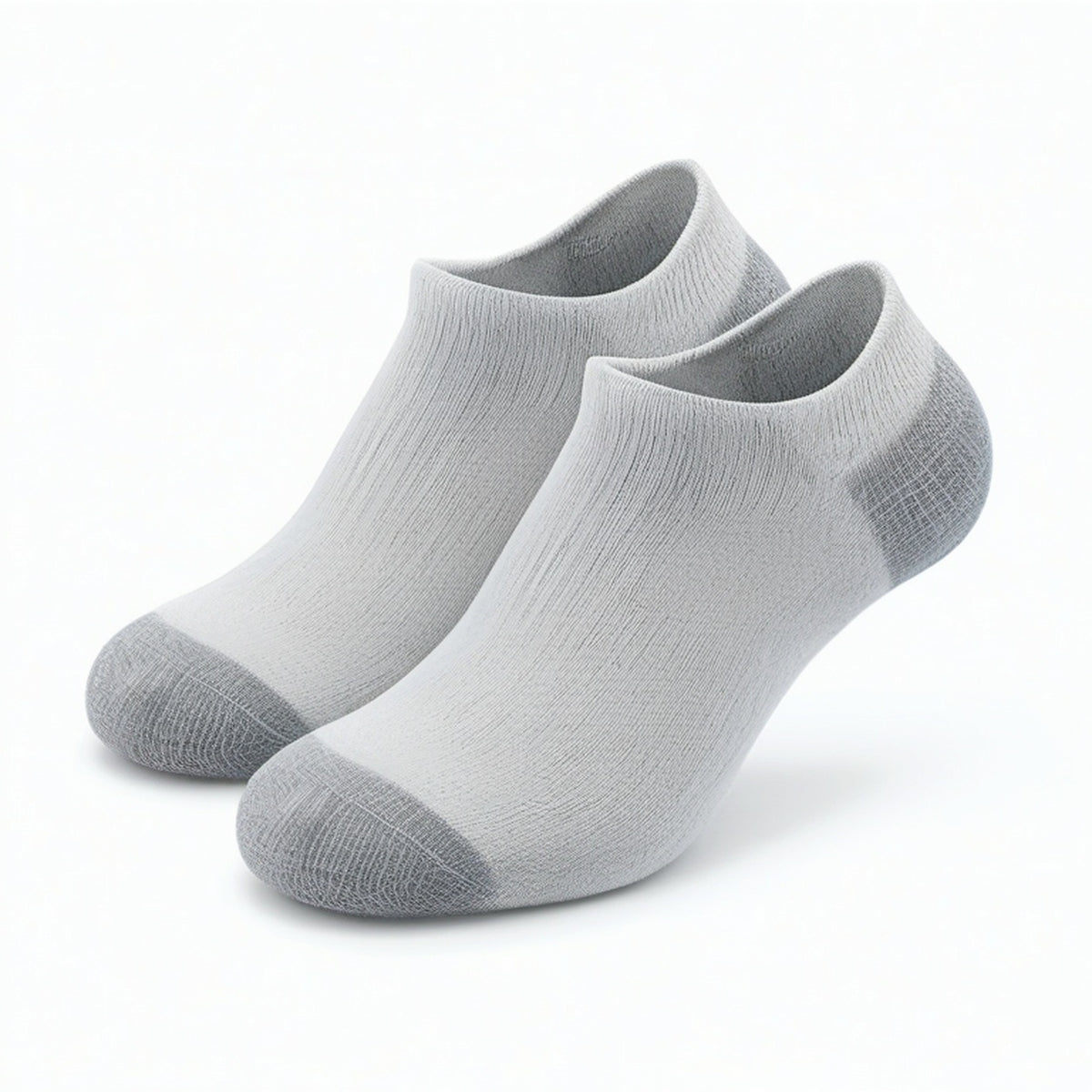 Calcetines tobilleros 43-46 de punto gris para uso diario - diseño elástico
