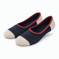 Calcetines invisibles talla 43-46 de punto azul marino beige y rojo estilo casual