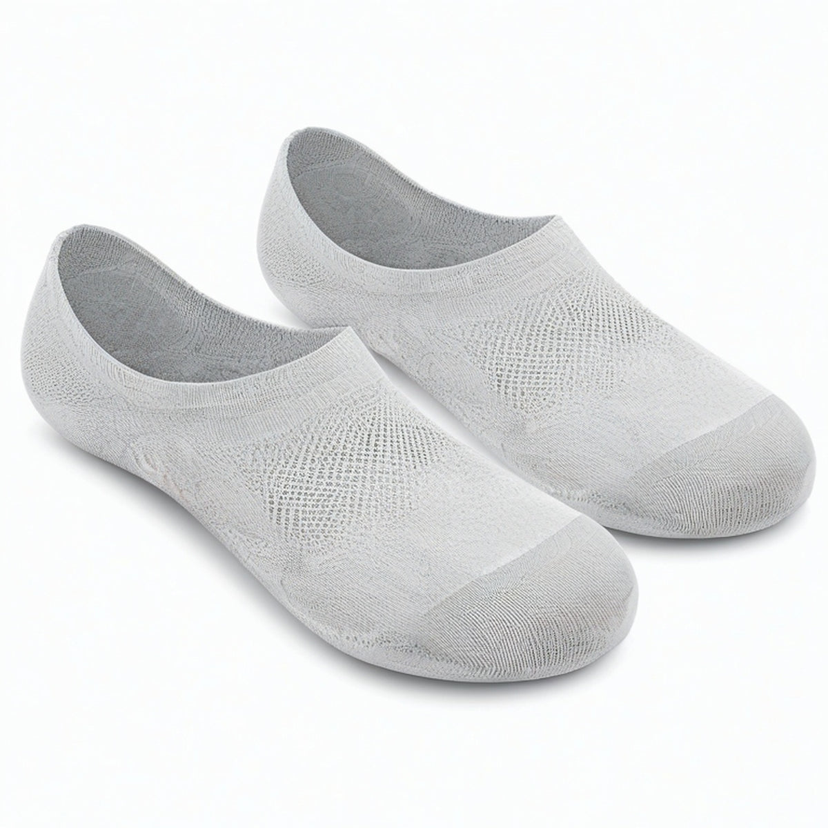 Calcetines invisibles talla 43-46 de punto gris para uso diario transpirables