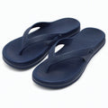 Chanclas talla 42/43 de espuma sintética azul marino con suela texturizada para playa y uso diario