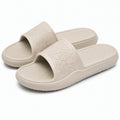 Chanclas 36/37 de espuma EVA beige con pala texturizada para uso diario