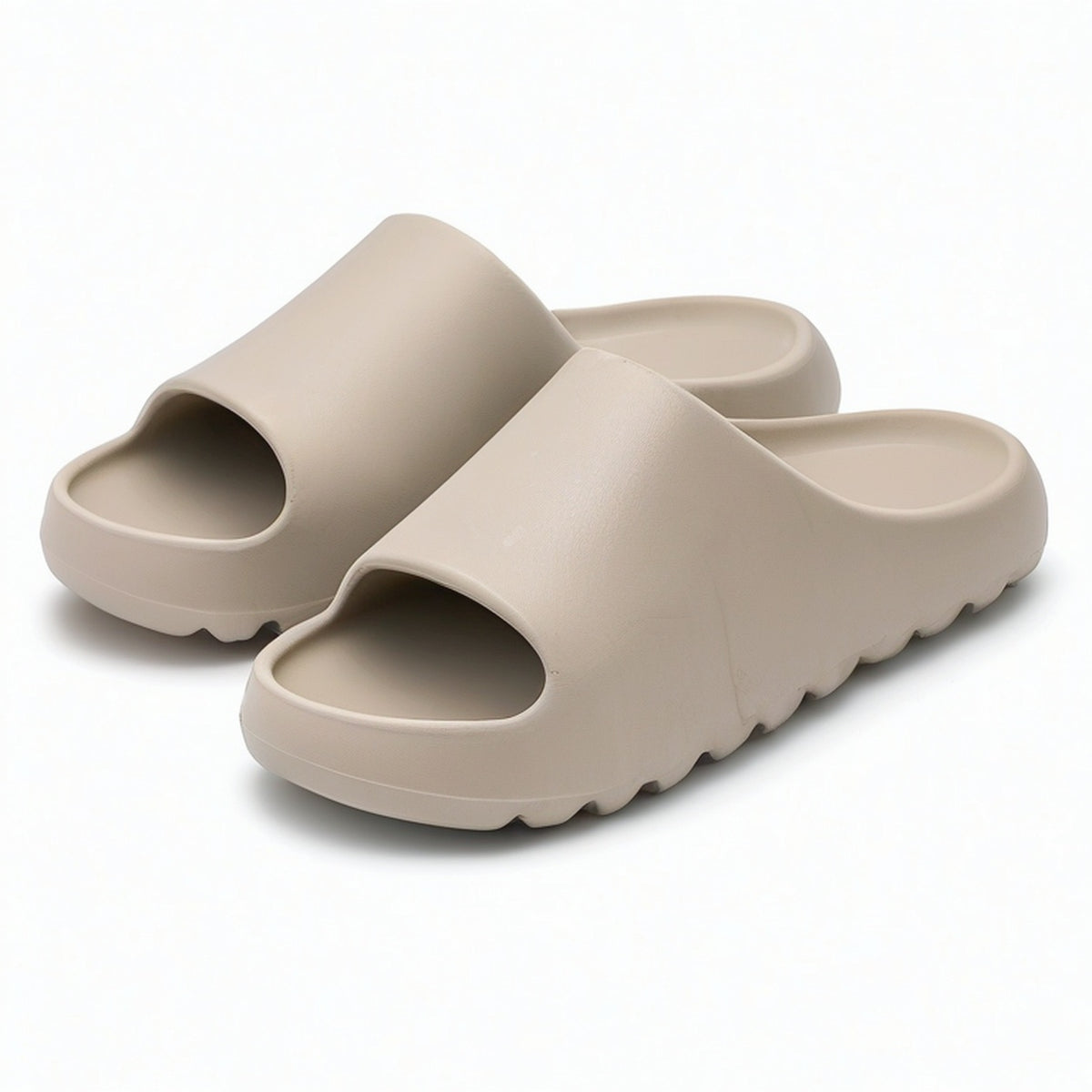 Chanclas 38/39 de espuma EVA beige para uso diario - diseño de pala